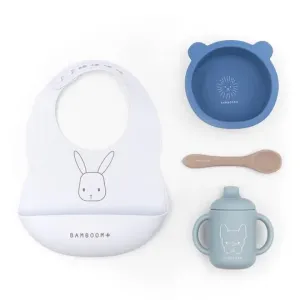 Bamboom Σετ Φαγητού Σιλικόνης Μπλε