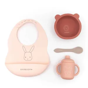 Bamboom Σετ Φαγητού Σιλικόνης Ροζ