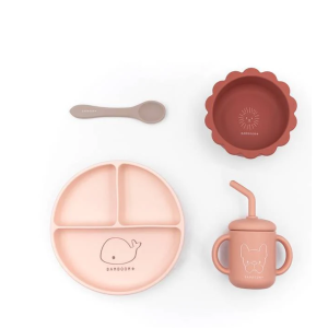 Bamboom Σετ Φαγητού Σιλικόνης Rosa