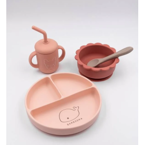 Bamboom Σετ Φαγητού Σιλικόνης Rosa