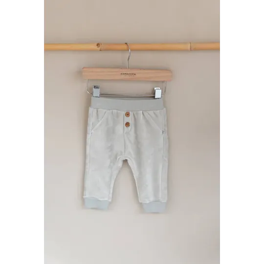 Bamboom Βελούδινο Παντελόνι Ice Grey 9-12 μηνών Bamboom Βελούδινο Παντελόνι Ice Grey 9-12 μηνών