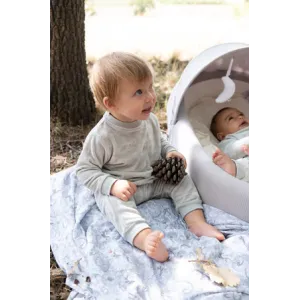 Bamboom Βελούδινο Παντελόνι Ice Grey 9-12 μηνών