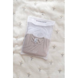 Bamboom Βρεφικά Κορμάκια Κοντομάνικα 2τμχ Camel 3μηνών Bamboom Βρεφικά Κορμάκια Κοντομάνικα 2τμχ Camel 3μηνών