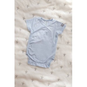 Bamboom Βρεφικά Κορμάκια Κοντομάνικα 2τμχ Light Blue 3μηνών