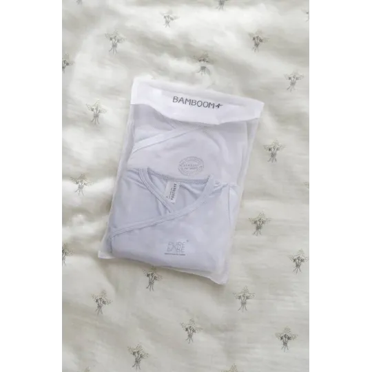 Bamboom Βρεφικά Κορμάκια Κοντομάνικα 2τμχ Light Blue 3μηνών