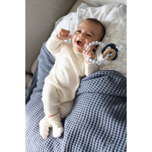 Bamboom Βρεφικές Πλεκτές Παντόφλες White Bamboom Βρεφικές Πλεκτές Παντόφλες White