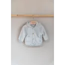 Bamboom Βρεφική Βελούδινη Ζακέτα Με Αυτιά Ice Gray 9-12μηνών