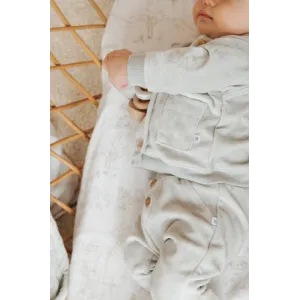 Bamboom Βρεφική Βελούδινη Ζακέτα Με Αυτιά Ice Gray 9-12μηνών