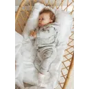 Bamboom Βρεφική Βελούδινη Ζακέτα Με Αυτιά Ice Gray 9-12μηνών