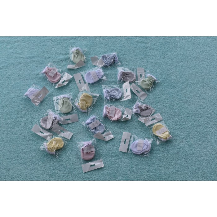 Βαμβακερά Γαντάκια Νεογέννητου Ροζ Figlio Bino