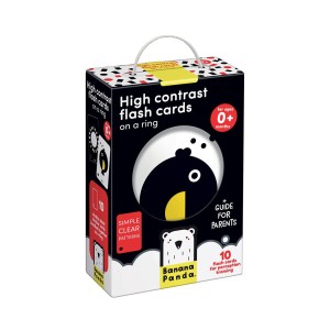 Banana Panda Βρεφικές Κάρτες Υψηλής Αντίθεσης High Contrast Flash Cards On A Ring
