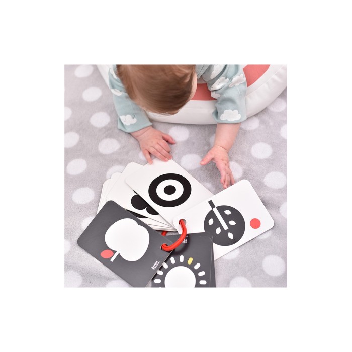 Banana Panda Βρεφικές Κάρτες Υψηλής Αντίθεσης High Contrast Flash Cards On A Ring