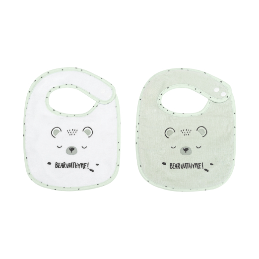 Σετ 2 Σαλιάρες Bear With Me Μέντα Kikka Boo