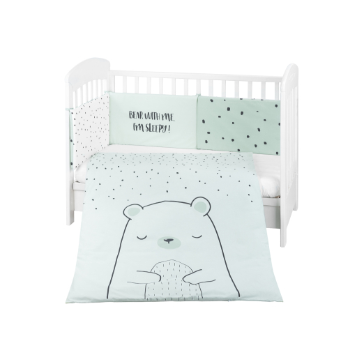Σετ Προίκας 2τμχ EU Style 70/140 Bear With Me Mint Kikka Boo