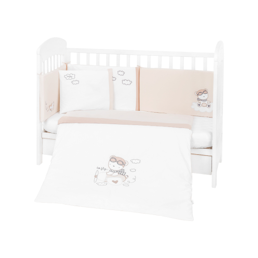 Σετ Προίκας 6 τεμαχίων 70*140 Dreamy Flight με Κέντημα Kikkaboo