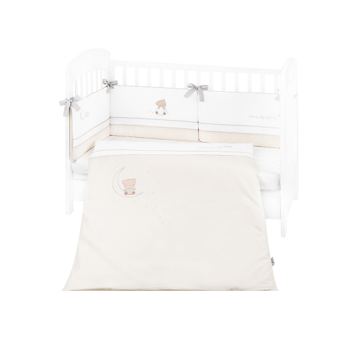 Σετ Προίκας Με Κέντημα 2τμχ EU Style 60/120 Dream Big Beige Kikka Boo