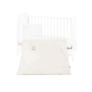 Σετ Προίκας Κρεβατιού Με Κέντημα 5τμχ Dream Big Beige Kikka Boo