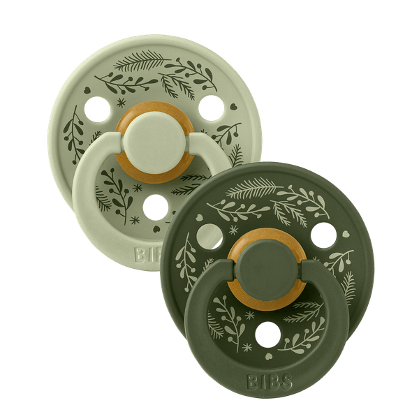 BIBS Colour Σετ Πιπίλες 2τμχ – Leaf Sage/Hunter Green Στρόγγυλη No1 BIBS Colour Σετ Πιπίλες 2τμχ – Leaf Sage/Hunter Green Στρόγγυλη No1