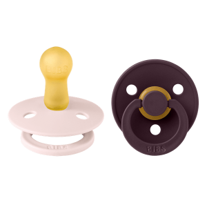 BIBS Colour Σετ Πιπίλες 2τμχ – Petal/Plum Στρόγγυλη No2 BIBS Colour Σετ Πιπίλες 2τμχ – Petal/Plum Στρόγγυλη No2
