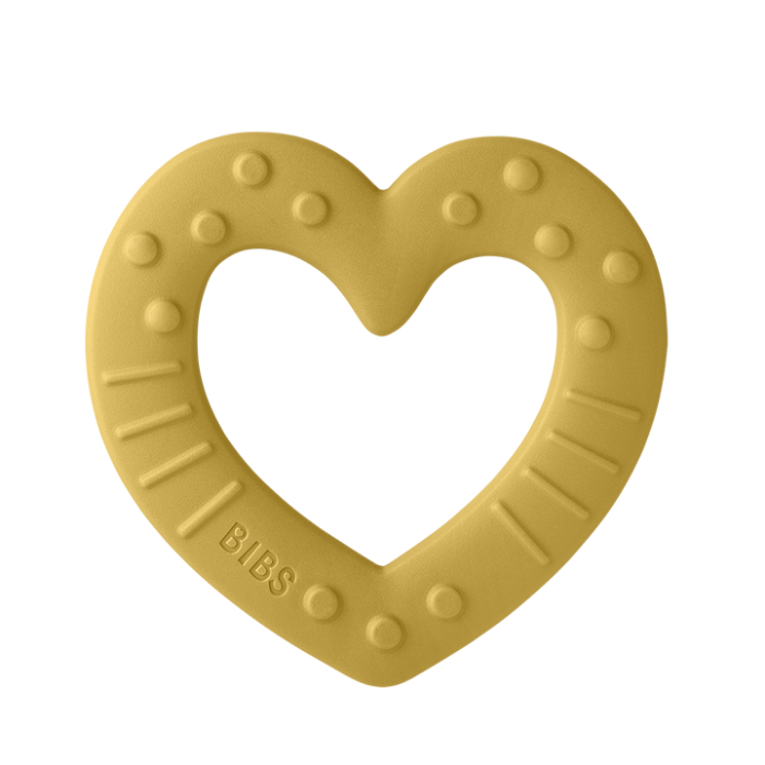 Bibs Μασητικό Heart Mustard Bibs Μασητικό Heart Mustard