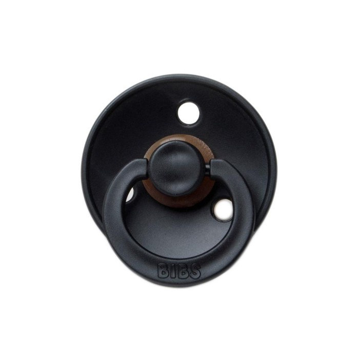 BIBS Πιπίλα Colour Round Black No2 BIBS Πιπίλα Colour Round Black No2