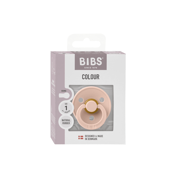 BIBS Πιπίλα Colour Round Latex Blush No1