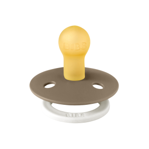 BIBS Πιπίλα Colour Round Latex Dark Oak Glow No1