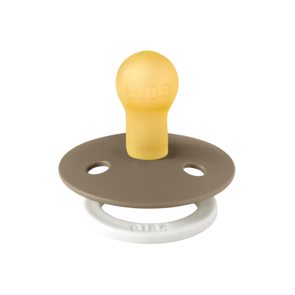 BIBS Πιπίλα Colour Round Latex Dark Oak Glow No1