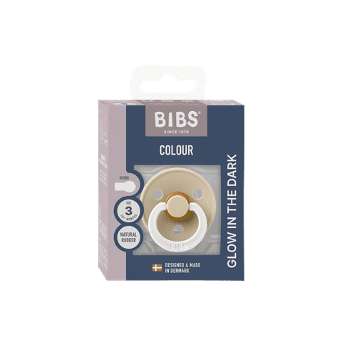BIBS Πιπίλα Colour Round Latex Vanilla Glow No3
