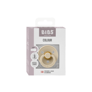 BIBS Πιπίλα Colour Round Latex Vanilla No2 BIBS Πιπίλα Colour Round Latex Vanilla No2