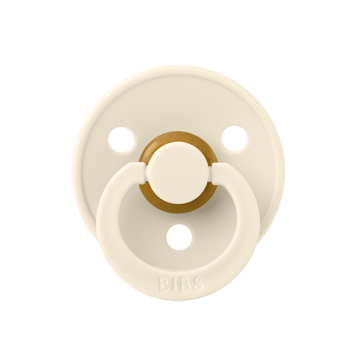 BIBS Πιπίλα Colour Round Latex Vanilla No2 BIBS Πιπίλα Colour Round Latex Vanilla No2