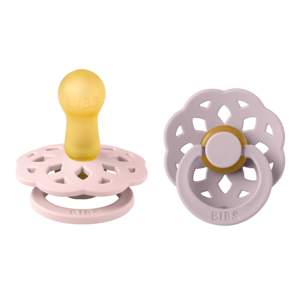 BIBS Πιπίλες Colour Round Latex Fusion Baby Blue/Petrol No2