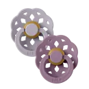 BIBS Πιπίλες Boheme Round Καουτσούκ 2τμχ Fossil Grey/ Mauve No1 BIBS Πιπίλες Boheme Round Καουτσούκ 2τμχ Fossil Grey/ Mauve No1