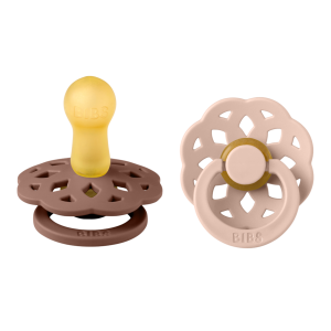 BIBS Πιπίλες Boheme Round Καουτσούκ 2τμχ Woodchuck/Blush No2 BIBS Πιπίλες Boheme Round Καουτσούκ 2τμχ Woodchuck/Blush No2
