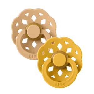 BIBS Πιπίλες Boheme Round Καουτσούκ 2τμχ Dessert Sand / Honey Bee No2 BIBS Πιπίλες Boheme Round Καουτσούκ 2τμχ Dessert Sand / Honey Bee No2