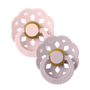 BIBS Πιπίλες Boheme Round Καουτσούκ 2τμχ Blossom / Dusky Lilac No2