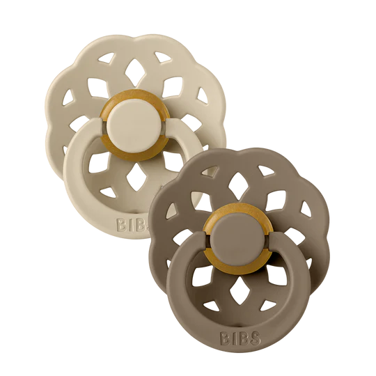 BIBS Πιπίλες Boheme Round Καουτσούκ 2τμχ Vanillia / Dark Oak No2 BIBS Πιπίλες Boheme Round Καουτσούκ 2τμχ Vanillia / Dark Oak No2