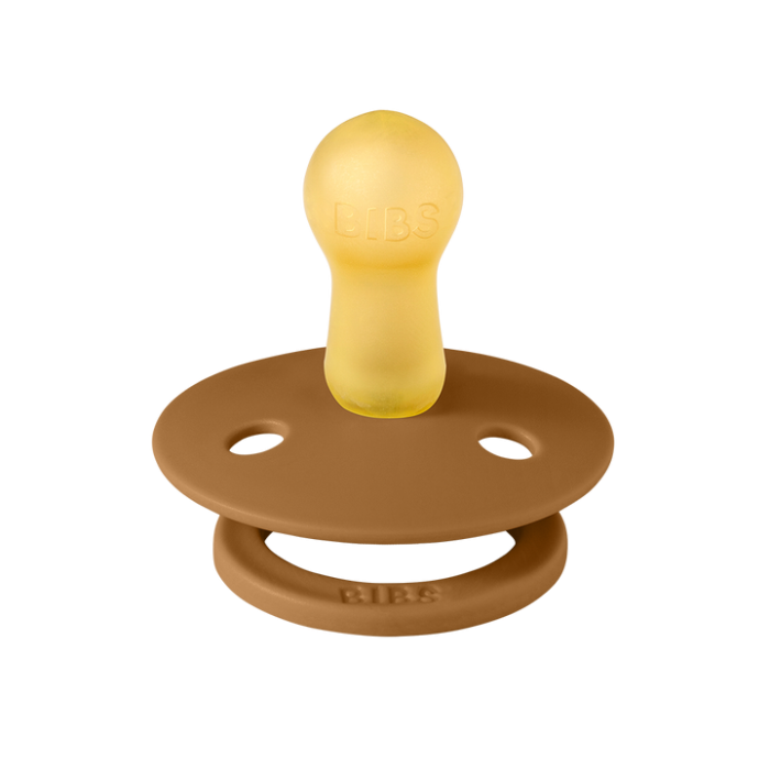 BIBS Πιπίλες Colour Round Καουτσούκ 2τμχ Haze / Caramel No1