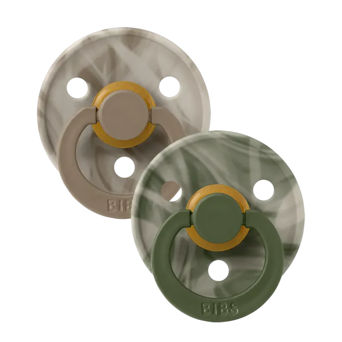 BIBS Πιπίλες Colour Round Καουτσούκ 2τμχ Camo Bibs No2 BIBS Πιπίλες Colour Round Καουτσούκ 2τμχ Camo Bibs No2