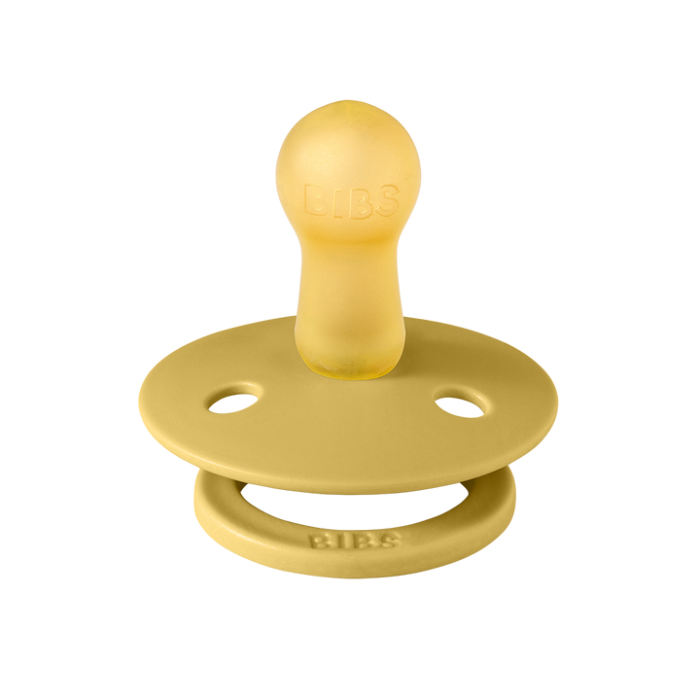 BIBS Πιπίλες Colour Round Καουτσούκ 2τμχ Vanilla / Mustard No2 BIBS Πιπίλες Colour Round Καουτσούκ 2τμχ Vanilla / Mustard No2