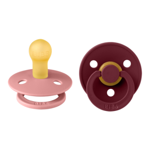 Bibs Πιπίλες Colour Round-2 Pack No 1 Καουτσούκ Dusty Pink/Elderberry Bibs Πιπίλες Colour Round-2 Pack No 1 Καουτσούκ Dusty Pink/Elderberry