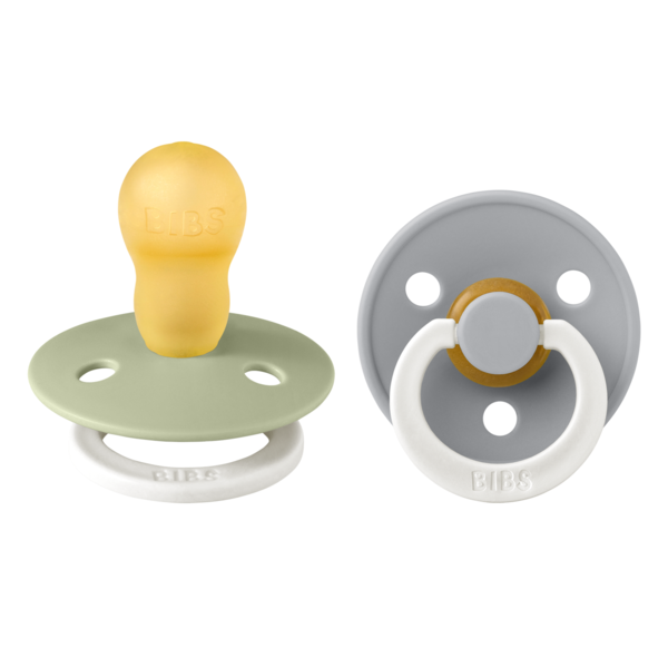 Bibs Πιπίλες Colour Round -2 Pack Sage/Cloud Glow No3