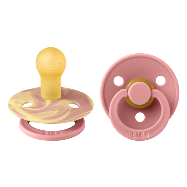 BIBS Πιπίλες Colour Round Καουτσούκ 2τμχ Morning Sunset No1 BIBS Πιπίλες Colour Round Καουτσούκ 2τμχ Morning Sunset No1