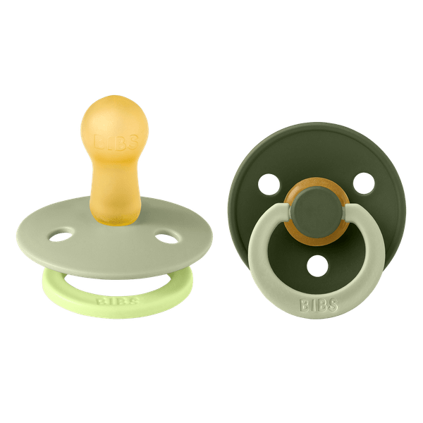 BIBS Πιπίλες Colour Round Latex Fusion Sage/Hunter Green No2