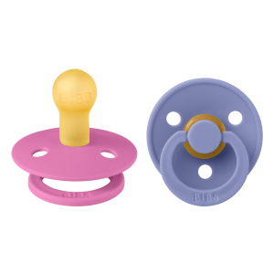 Bibs Πιπίλες Colour Round Latex No1 Bubblegum/Peri Bibs Πιπίλες Colour Round Latex No1 Bubblegum/Peri