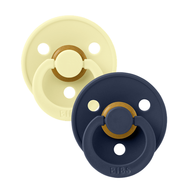 Bibs Πιπίλες Colour Round Latex No1 Dusky Luna/Deep Space