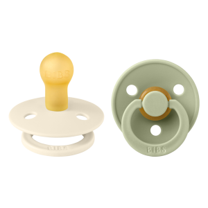 Bibs Πιπίλες Colour Round Latex No1 Ivory/Sage
