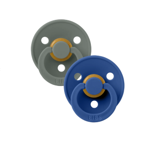 Bibs Πιπίλες Colour Round Latex No1 Pine/Cornflower