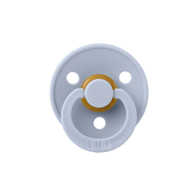 Bibs Πιπίλες Colour Round Latex No2 Dusty Blue/Steel Blue