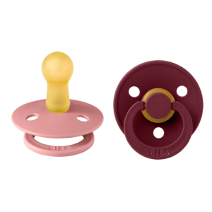Bibs Πιπίλες Colour Round Latex No2 Dusty Pink/Elderberry Bibs Πιπίλες Colour Round Latex No2 Dusty Pink/Elderberry